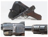 1918/1920 WORLD WAR I ERFURT Luger Double Date 9x19mm GERMAN POLICE 1920-30s Prussian Police Sidearm w/ Holster