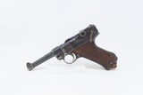 1918/1920 WORLD WAR I ERFURT Luger Double Date 9x19mm GERMAN POLICE 1920-30s Prussian Police Sidearm w/ Holster - 5 of 25