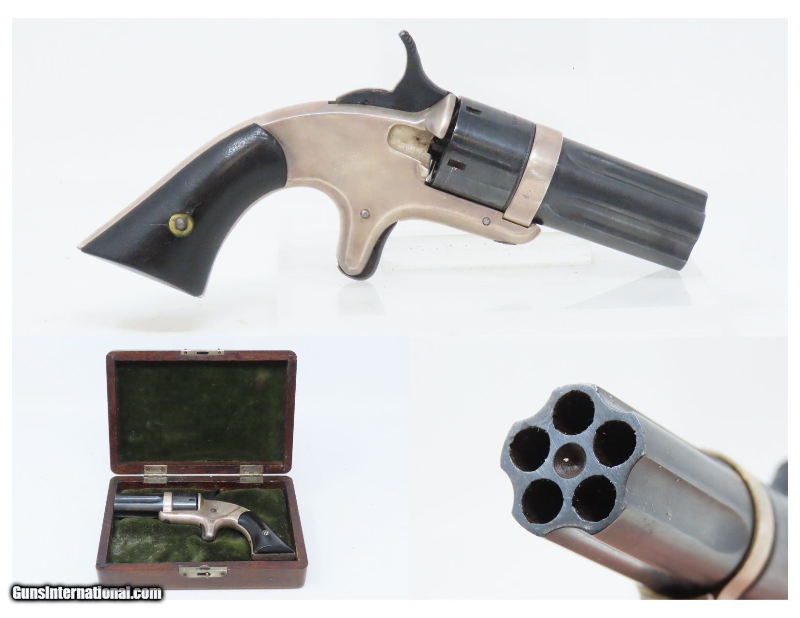 c1866 CONTINENTAL ARMS .22 Short Black Powder PEPPERBOX