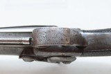 ENGRAVED Antique BRITISH Boxlock .54 “MANSTOPPER” Percussion BELT PistolMid-1800s SIDEHAMMER Belt/Coat Pocket Pistol - 12 of 17