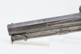 ENGRAVED Antique BRITISH Boxlock .54 “MANSTOPPER” Percussion BELT PistolMid-1800s SIDEHAMMER Belt/Coat Pocket Pistol - 17 of 17