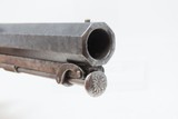 ENGRAVED Antique BRITISH Boxlock .54 “MANSTOPPER” Percussion BELT PistolMid-1800s SIDEHAMMER Belt/Coat Pocket Pistol - 6 of 17