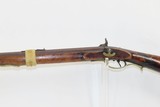 Birdseye Maple LONG RIFLE NICANOR KENDALL WINDSOR VERMONT Antique With Large Fancy Brass Patchbox - 15 of 18