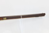 Birdseye Maple LONG RIFLE NICANOR KENDALL WINDSOR VERMONT Antique With Large Fancy Brass Patchbox - 4 of 18