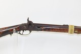 Birdseye Maple LONG RIFLE NICANOR KENDALL WINDSOR VERMONT Antique With Large Fancy Brass Patchbox - 3 of 18
