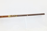 Birdseye Maple LONG RIFLE NICANOR KENDALL WINDSOR VERMONT Antique With Large Fancy Brass Patchbox - 8 of 18