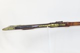 Birdseye Maple LONG RIFLE NICANOR KENDALL WINDSOR VERMONT Antique With Large Fancy Brass Patchbox - 7 of 18