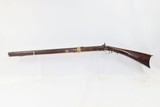 Birdseye Maple LONG RIFLE NICANOR KENDALL WINDSOR VERMONT Antique With Large Fancy Brass Patchbox - 13 of 18