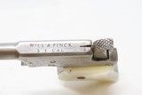 “WILL & FINCK” Marked Engraved REMINGTON No. 1 Vest Pocket .22 RF DERINGERPEARL GRIPS; 1 of 17,000 Made During Production Run - 7 of 16