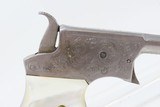 “WILL & FINCK” Marked Engraved REMINGTON No. 1 Vest Pocket .22 RF DERINGERPEARL GRIPS; 1 of 17,000 Made During Production Run - 15 of 16