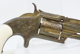 Nice GOLD FINISHED Antique SMITH & WESSON Number 1-1/2 “NEW MODEL” Revolver ENGRAVED .32 Cal. S&W WILD WEST/FRONTIER Revolver - 16 of 17