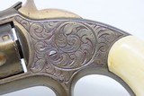 Nice GOLD FINISHED Antique SMITH & WESSON Number 1-1/2 “NEW MODEL” Revolver ENGRAVED .32 Cal. S&W WILD WEST/FRONTIER Revolver - 6 of 17
