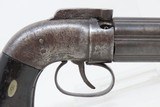 GOLD RUSH Era ALLEN & THURBER Antique WORCHESTER Period PEPPERBOX RevolverENGRAVED First DA Revolving Percussion Pistol - 15 of 16