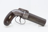 1840s mfr. BROADWAY NYC ALLEN & THURBER .31 Cal. PEPPERBOX Revolver Antique J.G. Bolen NEW YORK RETAILER Marked - 14 of 17