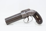 1840s mfr. BROADWAY NYC ALLEN & THURBER .31 Cal. PEPPERBOX Revolver Antique J.G. Bolen NEW YORK RETAILER Marked - 2 of 17