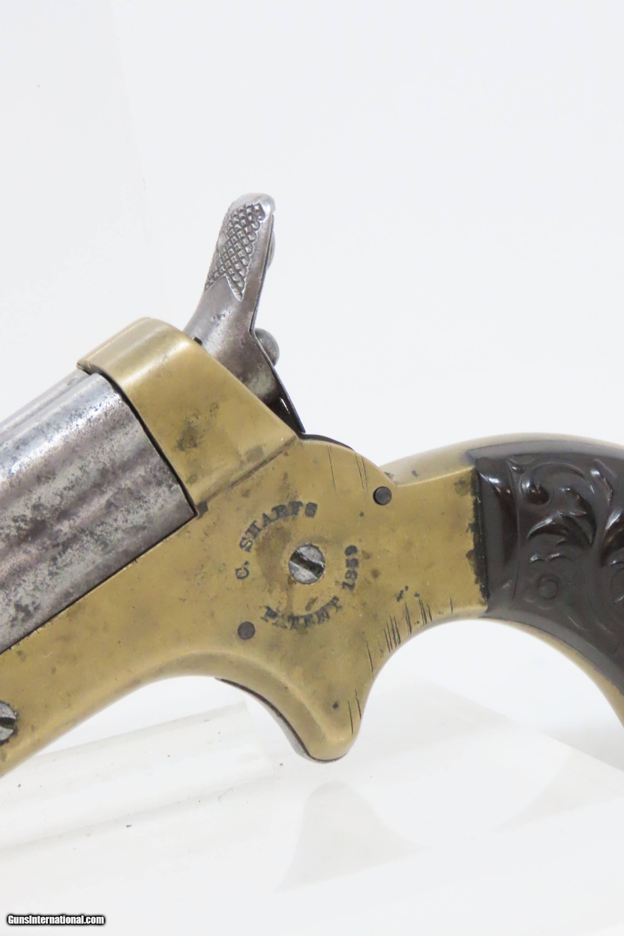 CIVIL WAR Era Antique C. SHARPS .22 PEPPERBOX Wild West