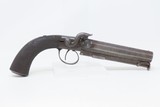 ENGRAVED Antique BRITISH Boxlock .69 “MANSTOPPER” Percussion BELT Pistol
Mid-1800s Foreward Facing Spur SIDEHAMMER Pistol - 2 of 18