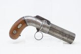 Antique ALLEN & THURBER .32 Bar Hammer PEPPERBOX Ring Trigger BELLY GUNFirst American Double Action Revolving Percussion Pistol - 15 of 18