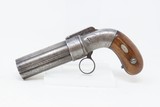 Antique ALLEN & THURBER .32 Bar Hammer PEPPERBOX Ring Trigger BELLY GUNFirst American Double Action Revolving Percussion Pistol - 2 of 18