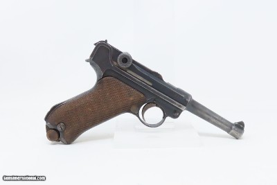 WORLD WAR I 1918 Dated DWM German LUGER PISTOL P.08 9x19mm HARDMAN C&R With HOLSTER, EXTRA MAGAZINE, and Takedown Tool - Image 20 of 23