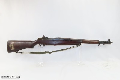 KOREA WORLD WAR II SPRINGFIELD U.S. M1 GARAND .30-06 Infantry Rifle C&Rc1944 mfr. w/BAYONET, SHEATH, 9 CLIPS - Image 14 of 20