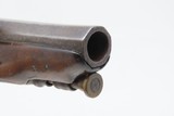 EUROPEAN .50 Caliber FLINTLOCK SELF DEFENSE Pistol ENGRAVED Antique Likely French Pocket Pistol - 6 of 16