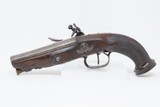 EUROPEAN .50 Caliber FLINTLOCK SELF DEFENSE Pistol ENGRAVED Antique Likely French Pocket Pistol - 13 of 16