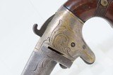 SCARCE Post-CIVIL WAR Antique NATIONAL ARMS No. 2 “AW” Marked .41 WILD WEST Nicely Engraved SWIVEL BARREL Pre-Colt Pistol - 4 of 18