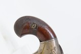 SCARCE Post-CIVIL WAR Antique NATIONAL ARMS No. 2 “AW” Marked .41 WILD WEST Nicely Engraved SWIVEL BARREL Pre-Colt Pistol - 16 of 18