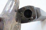 SCARCE Post-CIVIL WAR Antique NATIONAL ARMS No. 2 “AW” Marked .41 WILD WEST Nicely Engraved SWIVEL BARREL Pre-Colt Pistol - 14 of 18