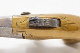 SCARCE Wild West/Frontier All Metal Antique NATIONAL ARMS “No. 1” DERINGER
ENGRAVED Post-Civil War-Era Pistol - 7 of 16
