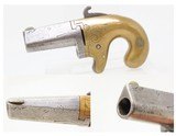 SCARCE Wild West/Frontier All Metal Antique NATIONAL ARMS “No. 1” DERINGER
ENGRAVED Post-Civil War-Era Pistol - 1 of 16