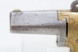SCARCE Wild West/Frontier All Metal Antique NATIONAL ARMS “No. 1” DERINGER
ENGRAVED Post-Civil War-Era Pistol - 5 of 16