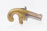 SCARCE Wild West/Frontier All Metal Antique NATIONAL ARMS “No. 1” DERINGER
ENGRAVED Post-Civil War-Era Pistol - 13 of 16