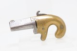SCARCE Wild West/Frontier All Metal Antique NATIONAL ARMS “No. 1” DERINGER
ENGRAVED Post-Civil War-Era Pistol - 2 of 16
