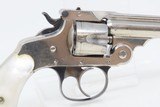 Nickel Plated w/ FACTORY BOX Smith & Wesson .32 DA Revolver C&R PEARL GRIPTURN OF THE CENTURY Self Defense Revolver - 21 of 22