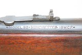 c1902 WINCHESTER Model 1892 Lever Action .38 WCF Carbine C&R
Turn of the Century REPEATER Manufactured in 1902 - 6 of 21