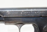 1913 COLT Model 1903 POCKET HAMMERLESS .32 ACP WWI C&R PISTOL WORLD WAR I Era Self Defense POCKET Pistol - 6 of 18