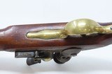 RARE SIMEON NORTH USN Model 1808 NAVY FLINTLOCK Pistol WAR OF 1812 Antique Early American U.S. Sidearm with Belt Hook! - 6 of 18