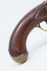 RARE SIMEON NORTH USN Model 1808 NAVY FLINTLOCK Pistol WAR OF 1812 Antique Early American U.S. Sidearm with Belt Hook! - 12 of 18