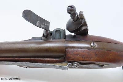 RARE SIMEON NORTH USN Model 1808 NAVY FLINTLOCK Pistol WAR OF 1812 Antique Early American U.S. Sidearm with Belt Hook! - Image 3 of 18