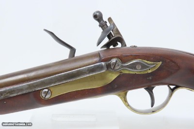 RARE SIMEON NORTH USN Model 1808 NAVY FLINTLOCK Pistol WAR OF 1812 Antique Early American U.S. Sidearm with Belt Hook! - Image 9 of 18