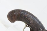 ENGRAVED Antique ANDREW WURFFLEIN “PHILADELPHIA DERINGER” Percussion Pistol Period & Quality Copy of Henry Deringer’s Famous Pistol - 3 of 17