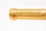 ENGRAVED & GOLD FINISHED Antique 1850s .44 Percussion SELF DEFENSE Pistol
EXCELLENT Cannon Barrel BELT/MUFF/POCKET Pistol! - 8 of 16