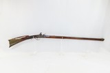 Antique .36 Caliber FLINTLOCK LONG RIFLE KETLAND ENGRAVED Full-Stock Full-Length Maple Stock - 2 of 22