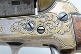 ENGRAVED Antique CIVIL WAR Era MOORE’S PATENT CO. .32 BELT Revolver SCARCE
Scarce & Very Collectible Civil War Revolver - 6 of 18