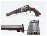 1862 CIVIL WAR / WILD WEST Antique MANHATTAN .36 Percussion “NAVY” Revolver With Multi-Panel ENGRAVED CYLINDER SCENE