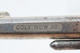 NICE Antique COLT “NEW LINE” .22 RF ETCHED PANEL Pocket Revolver WILD WEST - 11 of 18