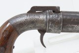 CIVIL WAR Era Antique ALLEN & WHEELOCK .31 PERCUSSION Pepperbox GOLD RUSHRIVERBOAT GAMBLER 6-Shot Pepperbox - 18 of 19
