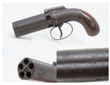 Scarce CIVIL WAR Antique ALLEN & WHEELOCK .31 Percussion PEPPERBOX Pistol
5-Shot Pepperbox with More Popularity Than Colt - 1 of 17
